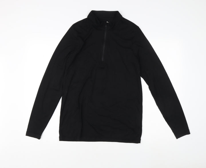 Peter Storm Unisex Black Zip Sweatshirt Size L