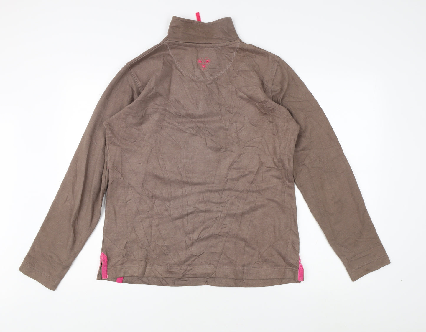 Peter Storm Women’s Brown Size 12 Sweatshirt Zip Neck