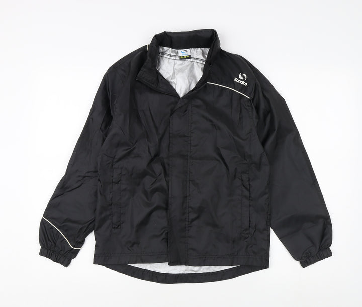 Sondico Boys Black Windbreaker Jacket 9-10 Years