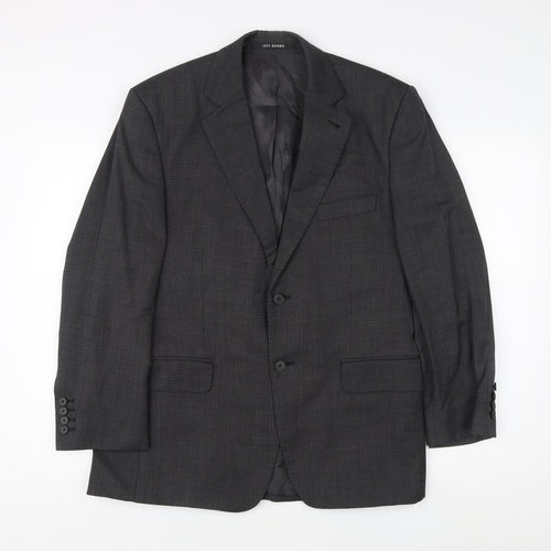 Jeff Banks Men's Grey Blazer Jacket, Size 40S Formal