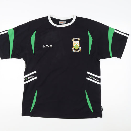 O'Neills Men's Black S Jersey Activewear Logo