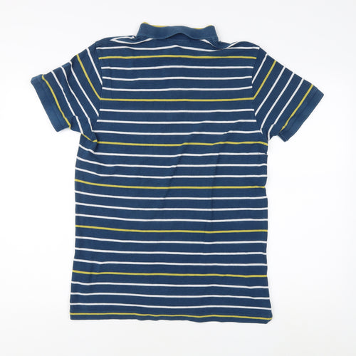 Ben Sherman Men's Blue striped Polo Shirt, Size Medium.