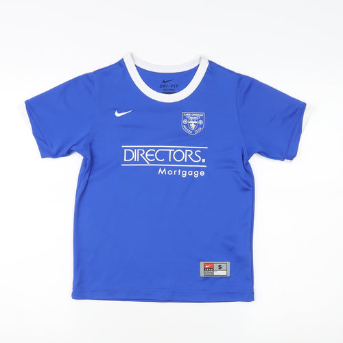 Nike Boys Blue Football Jersey T-Shirt S