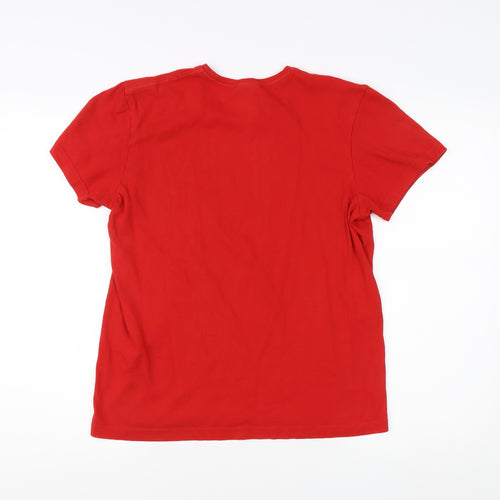 Adidas Men’s Red Graphic Print T-Shirt, Size S