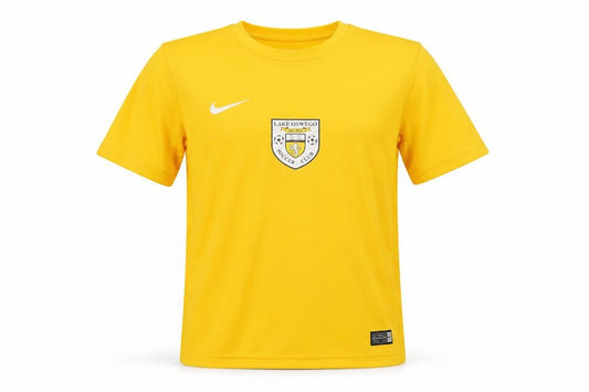 Front view of Nike Men's Yellow Jersey T-Shirt M - Moisture Wicking