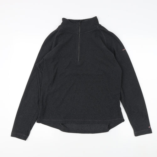 Trespass Women's Black Lightweight Zip Sweatshirt - L