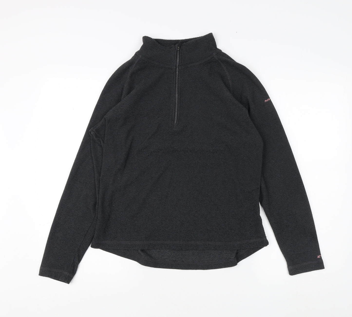 Trespass Women's Black Lightweight Zip Sweatshirt - L