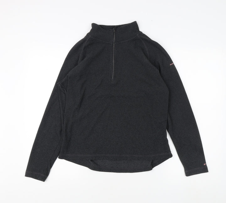 Trespass Women's Black Lightweight Zip Sweatshirt - L