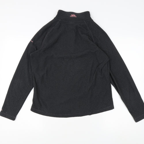Trespass Women's Black Lightweight Zip Sweatshirt - L
