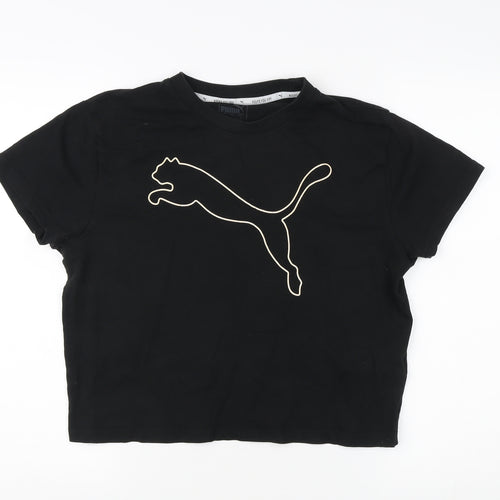 Puma Women's Black Basic T-Shirt Size 8
