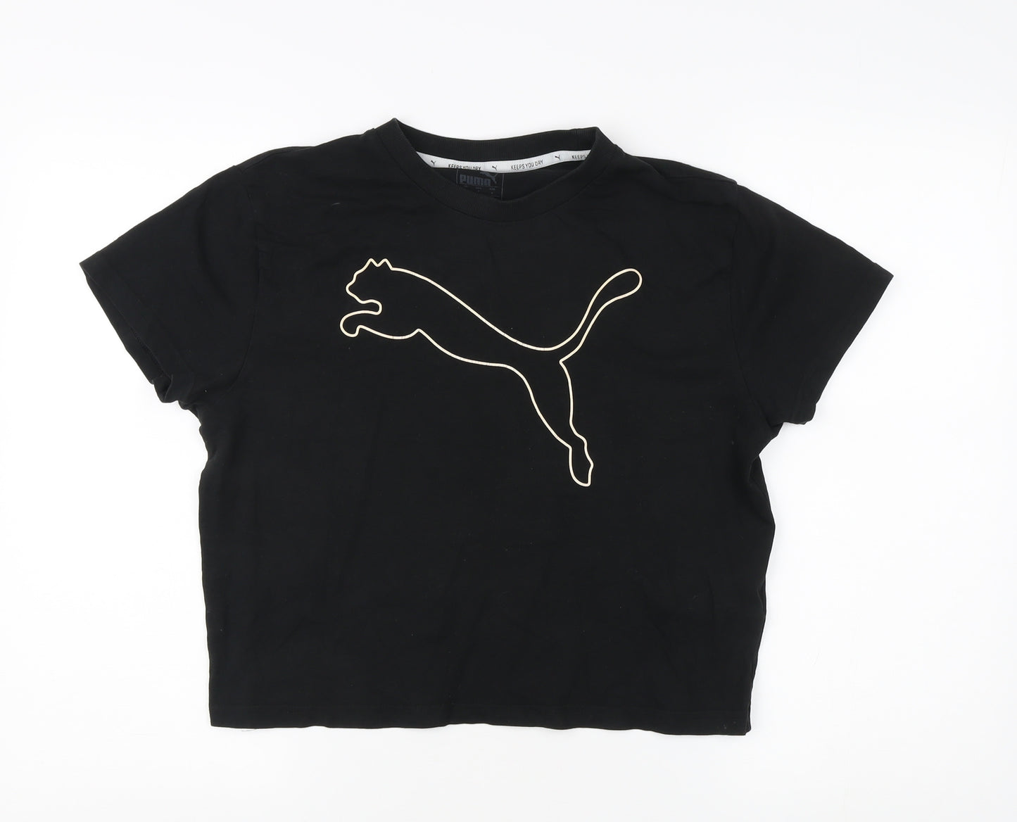 Puma Women's Black Basic T-Shirt Size 8