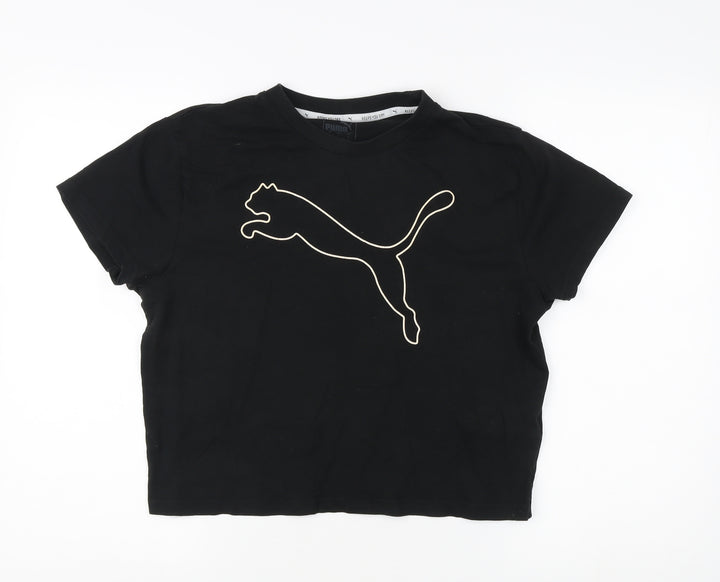 Puma Women's Black Basic T-Shirt Size 8