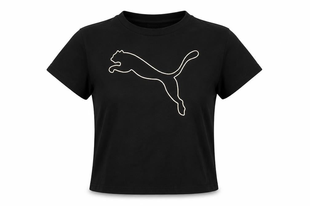 Puma Women's Black Basic T-Shirt Size 8