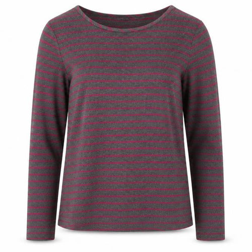 Laura Ashley Women's Multicoloured Striped T-Shirt UK 10