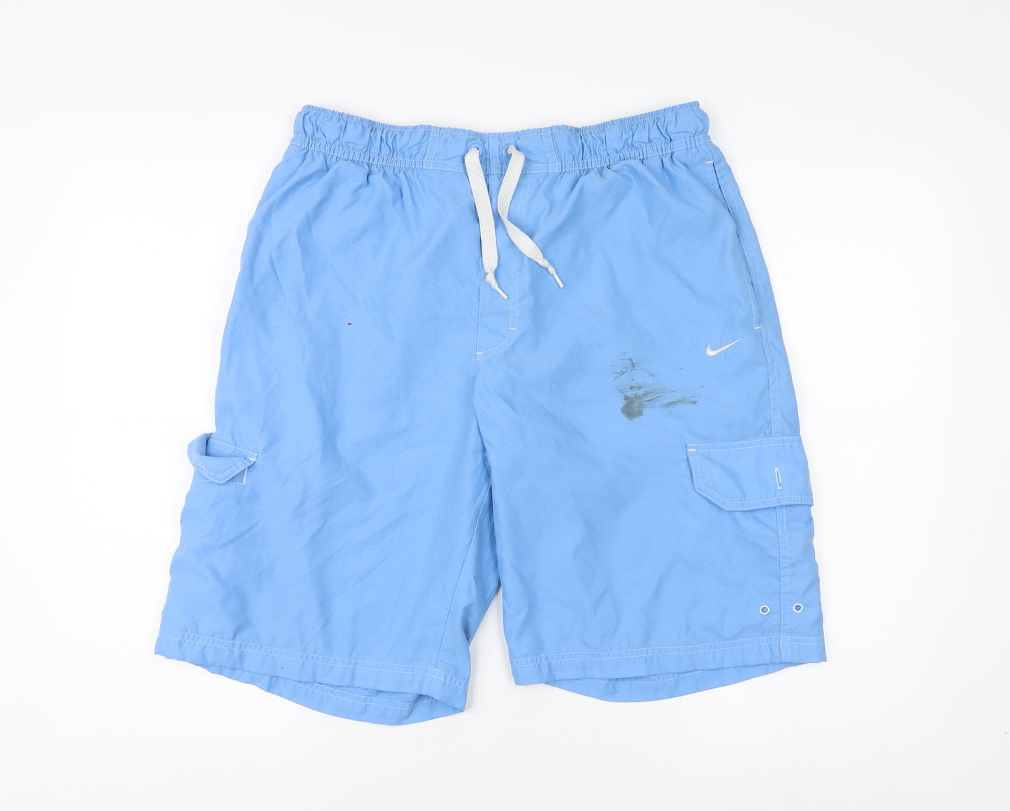 Nike Men's Blue Board Shorts L Elastic Drawstring Fit