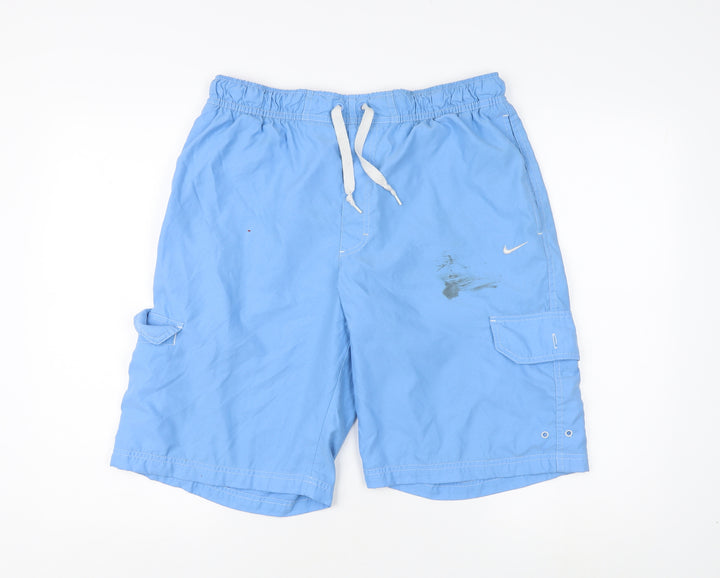 Nike Men's Blue Board Shorts L Elastic Drawstring Fit