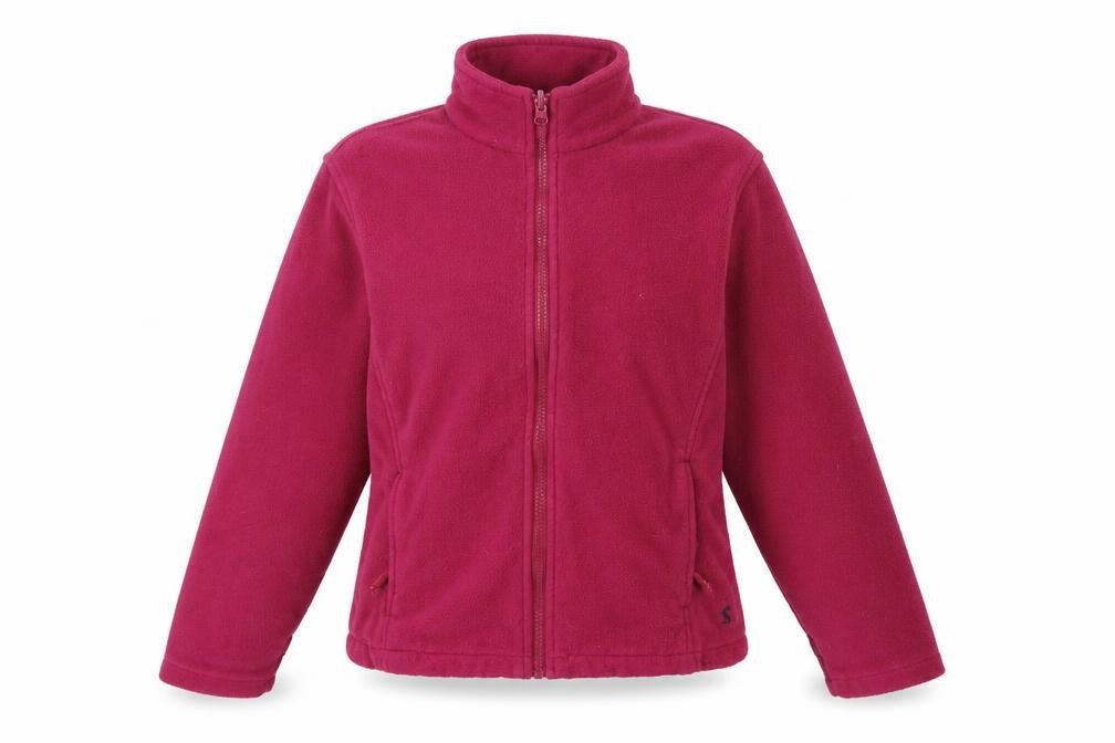 Front view of Joules Women's Red Fleece Jacket, size 6