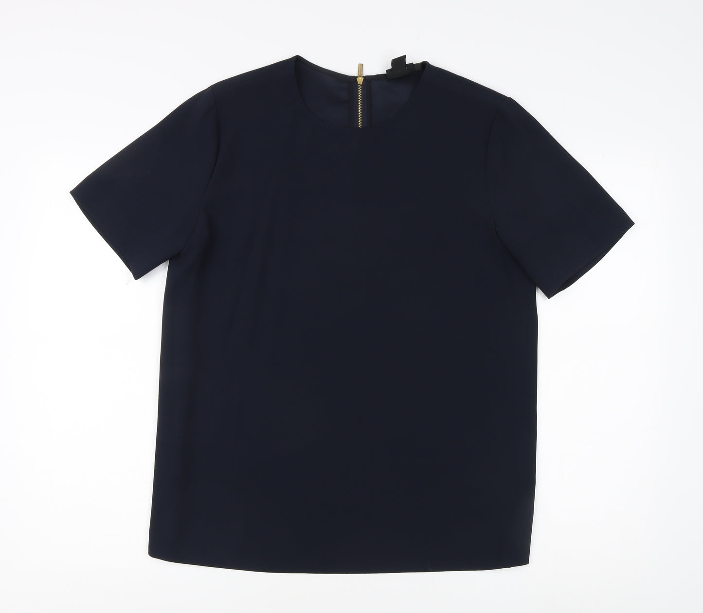 DKNY Women's Blue Basic T-Shirt - Size S, Casual