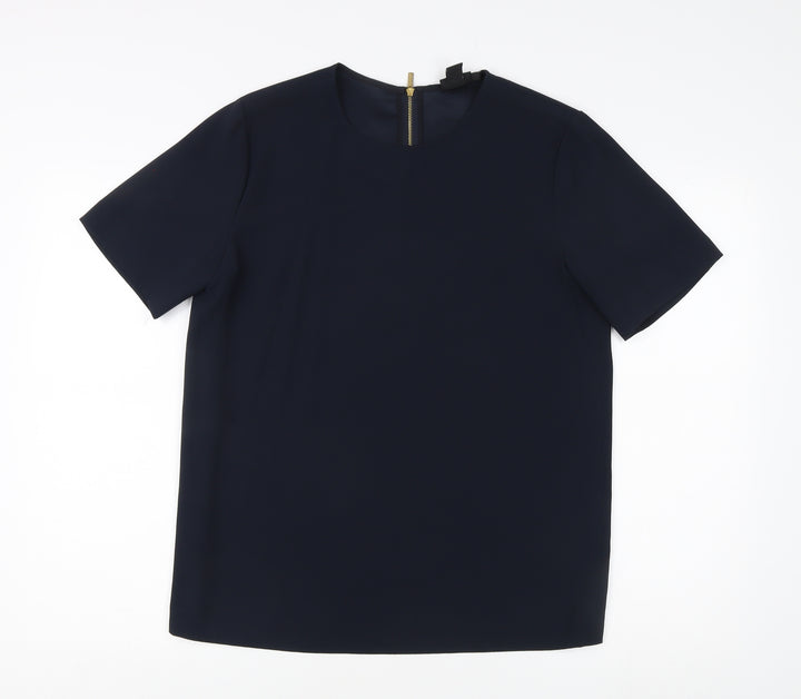 DKNY Women's Blue Basic T-Shirt - Size S, Casual