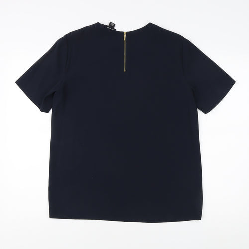 DKNY Women's Blue Basic T-Shirt - Size S, Casual
