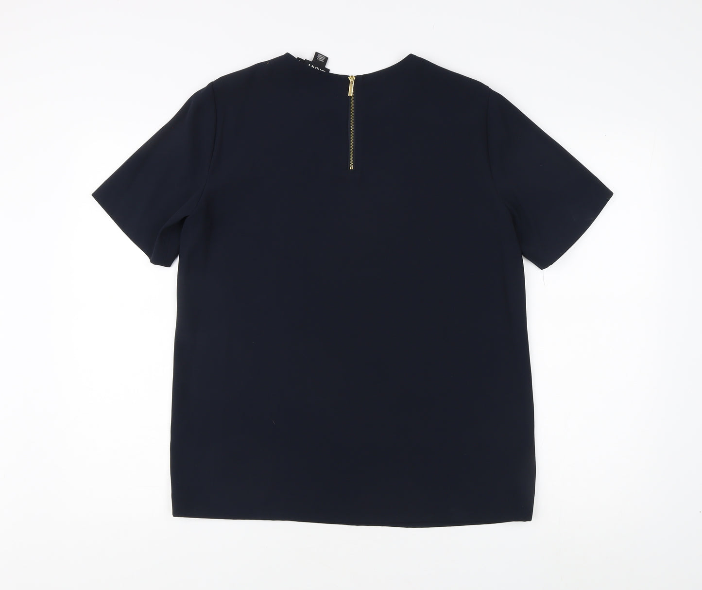 DKNY Women's Blue Basic T-Shirt - Size S, Casual