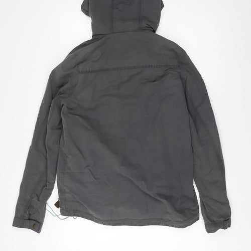 Fat Face Women's Grey Jacket Size 10 Hooded Vintage