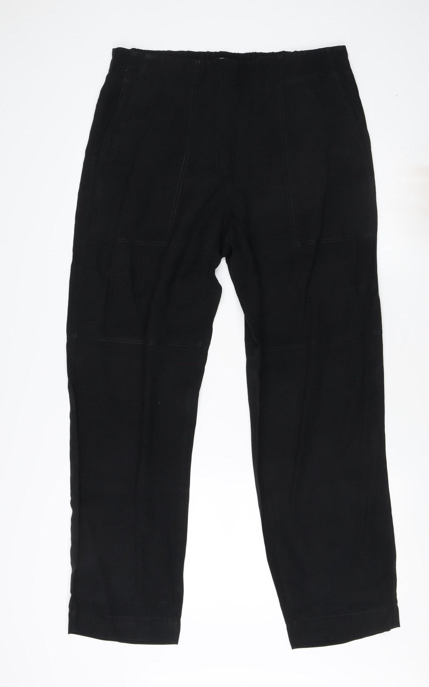 Jigsaw Women's Black Straight Trousers Size 14