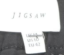 Jigsaw Women's Black Straight Trousers Size 14