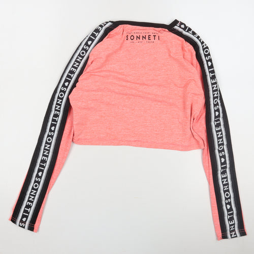 Sonneti Girls Pink Cropped T-Shirt 13-14 Years