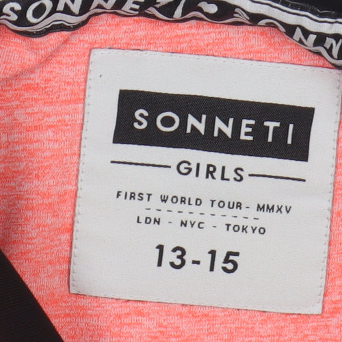Sonneti Girls Pink Cropped T-Shirt 13-14 Years