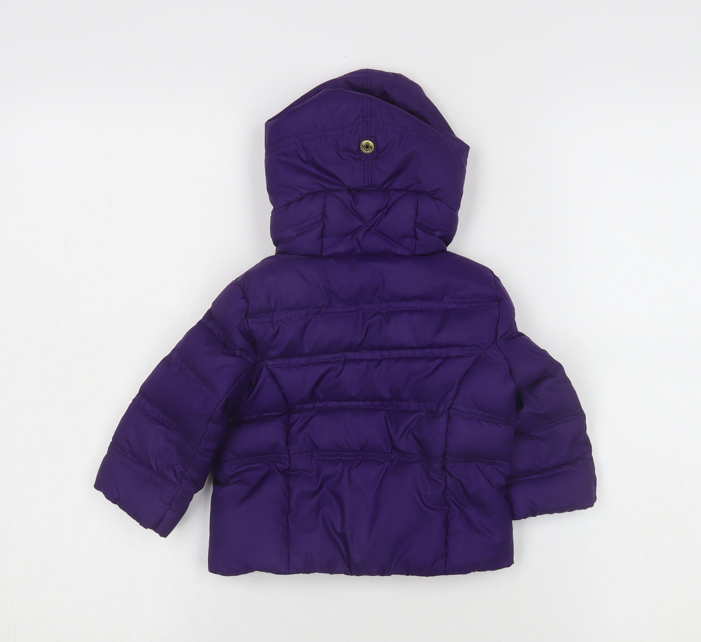 Ralph Lauren Purple Unisex Baby Puffer Jacket 12 Months