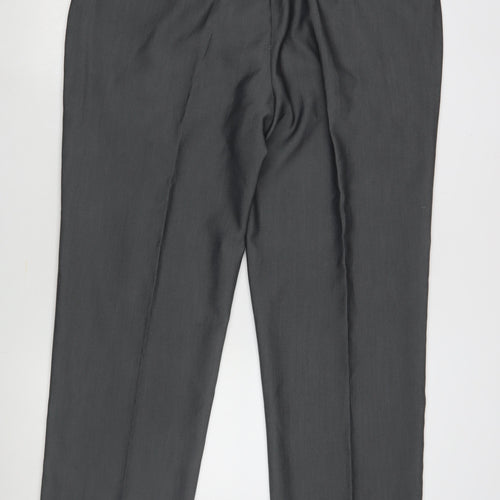 Bossi Men's Grey Trousers, Size 38, Formal Style