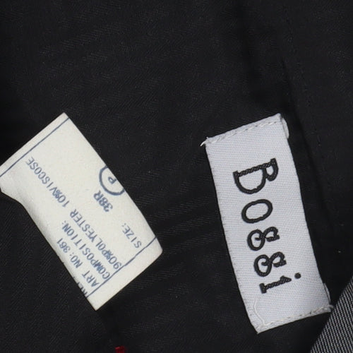 Bossi Men's Grey Trousers, Size 38, Formal Style
