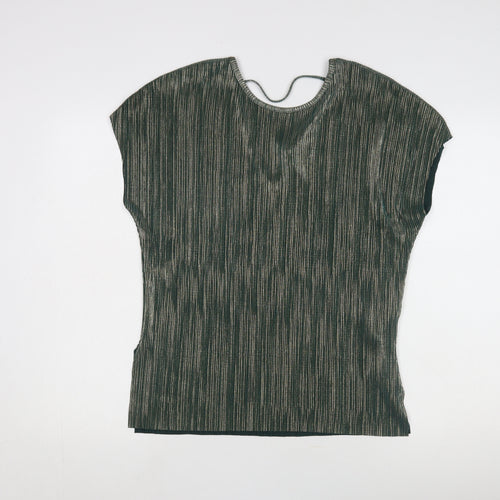 Apricot Womens Green V-Neck Top Sz 10