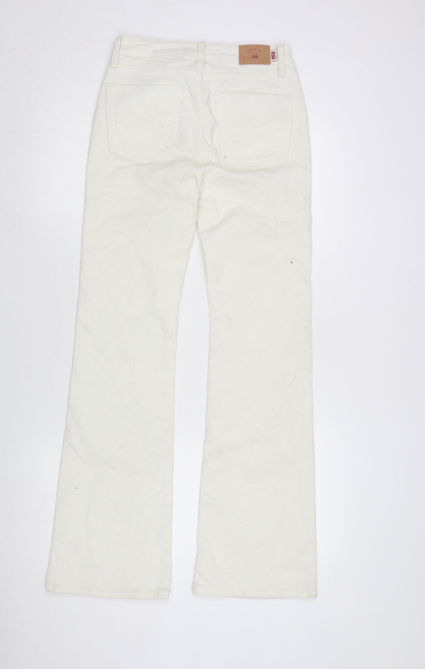 Superdry Women's White Flared Trousers, Size 26