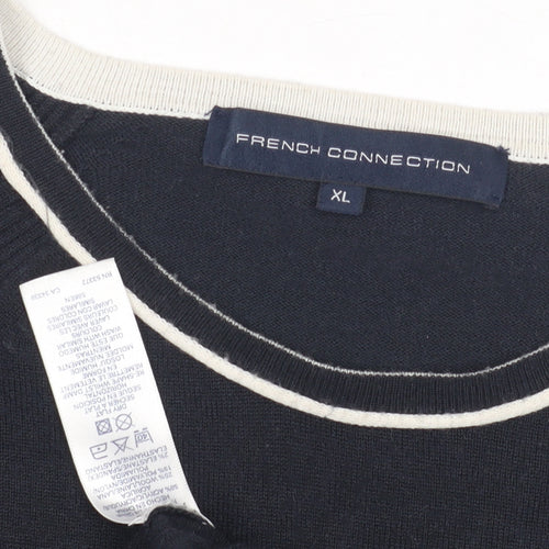 French Connection Men's Black XL Pullover Jumper