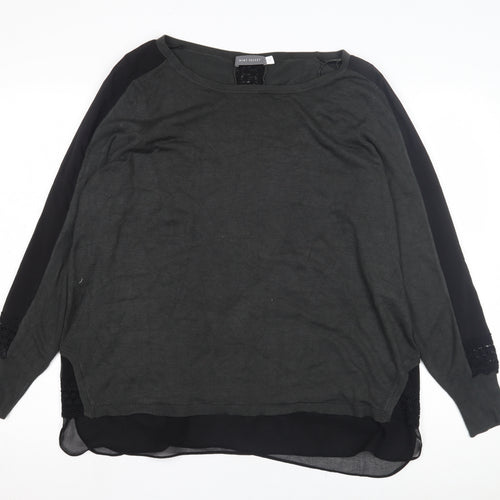 Mint Velvet Women's Black Boat Neck Jumper Size 18