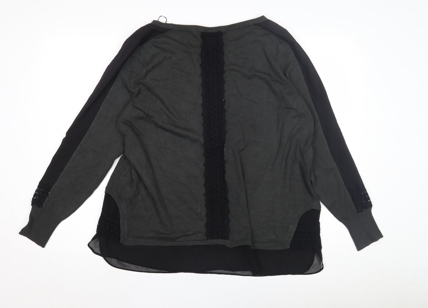 Mint Velvet Women's Black Boat Neck Jumper Size 18