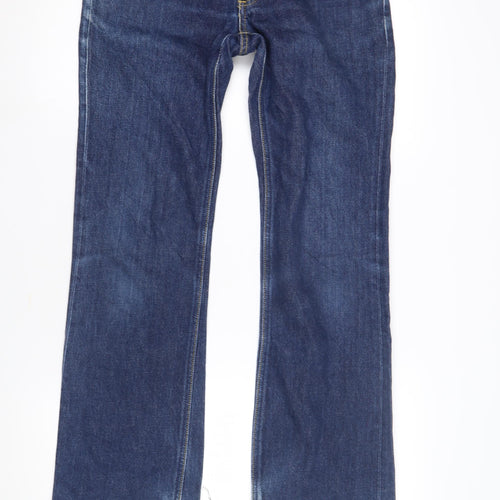 Lee Men's Blue Straight Jeans 29W 34L Vintage Distressed