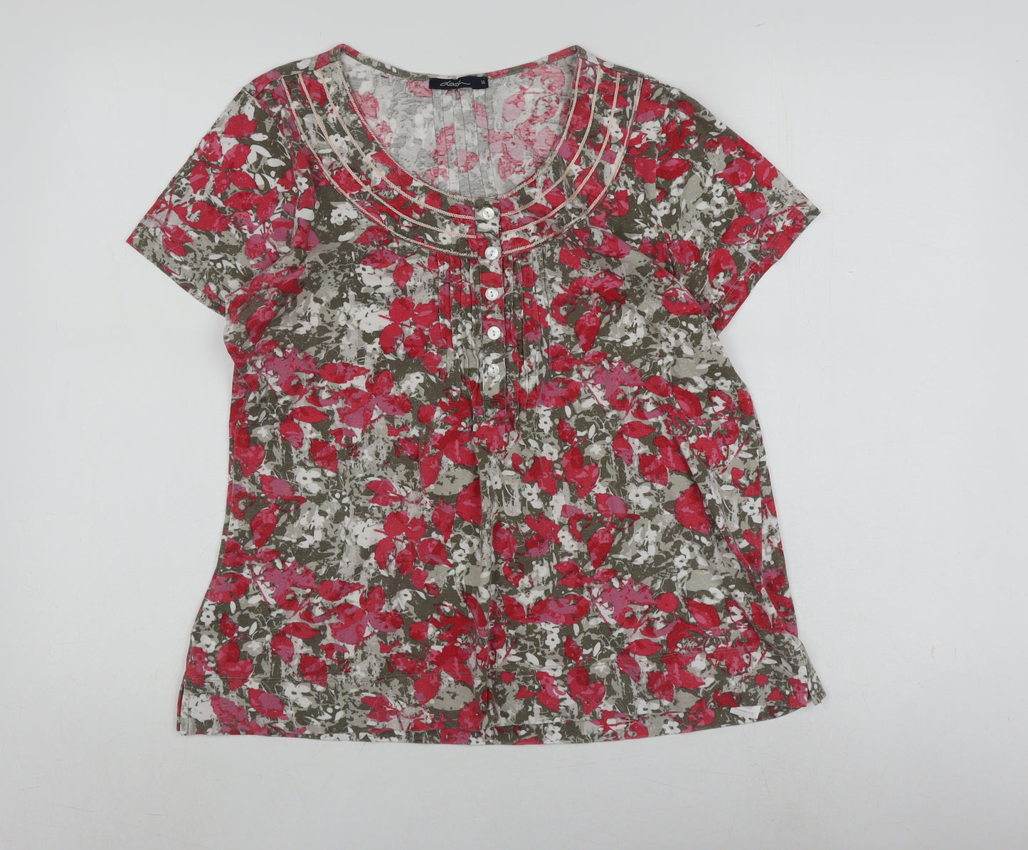 Dash Women's Multicoloured Floral Blouse Size 14