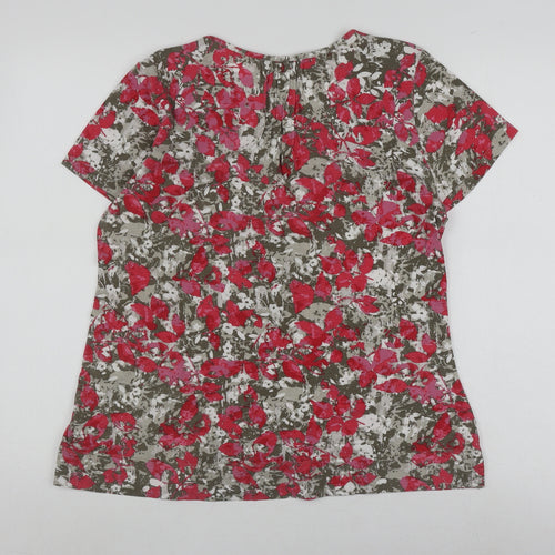 Dash Women's Multicoloured Floral Blouse Size 14