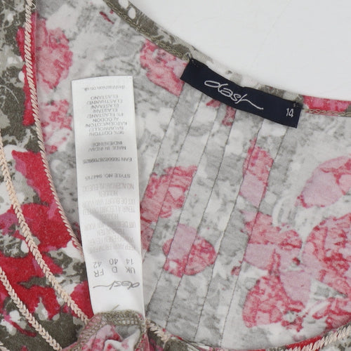 Dash Women's Multicoloured Floral Blouse Size 14