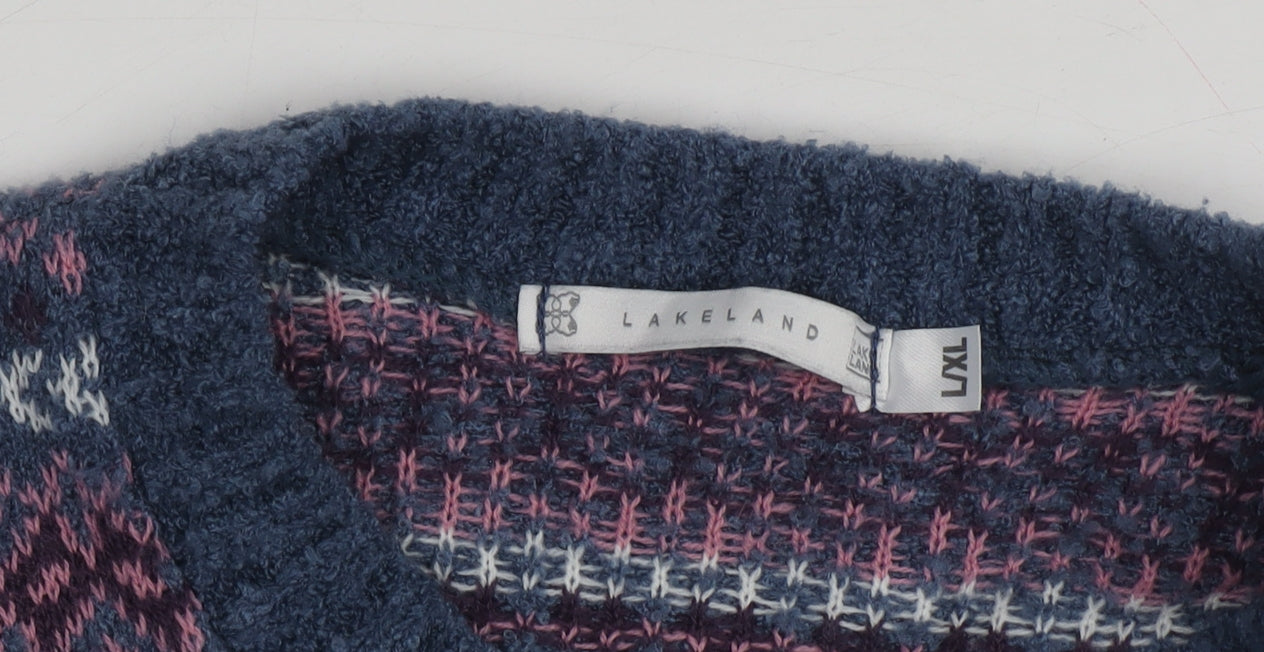 Lakeland Women's Multicoloured Fair Isle Pullover Jumper L