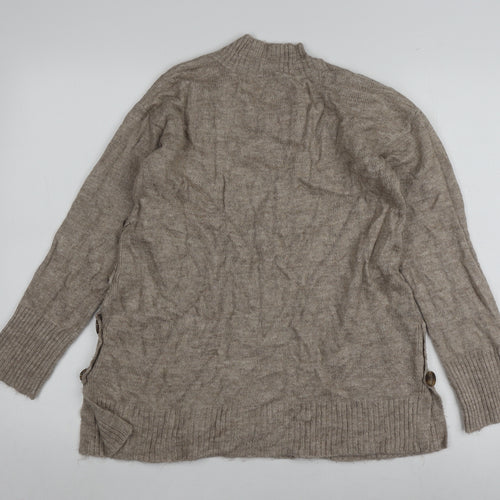 JoJo Maman Bébé Beige V-Neck Pullover Jumper, S, Women