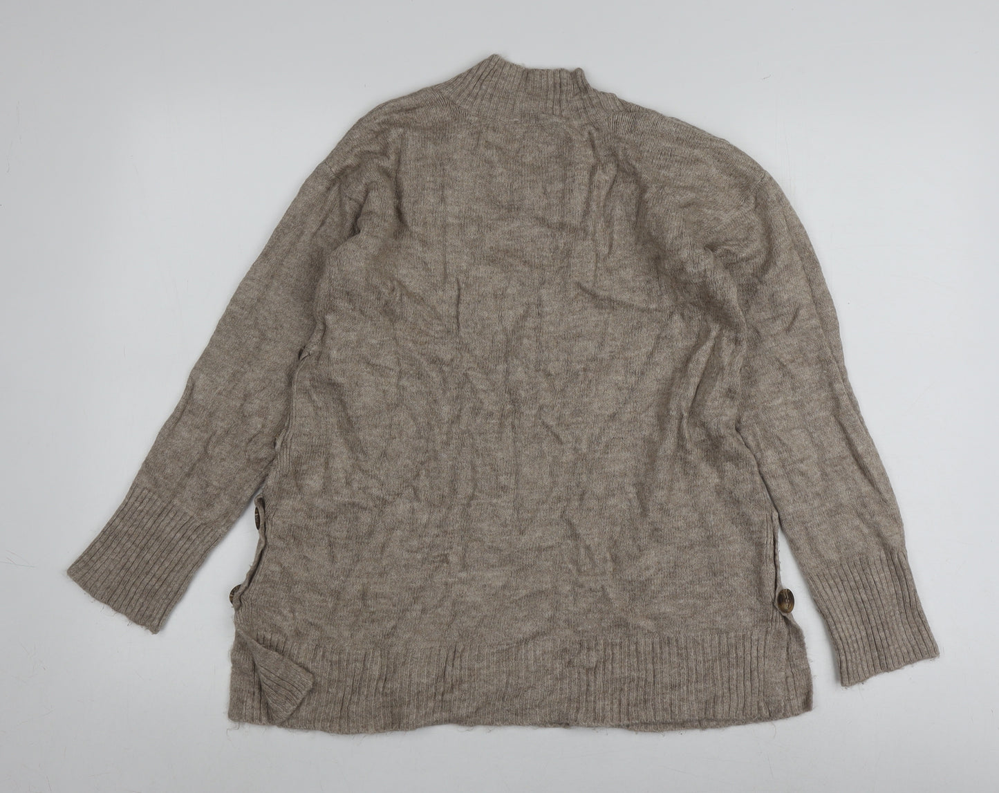 JoJo Maman Bébé Beige V-Neck Pullover Jumper, S, Women