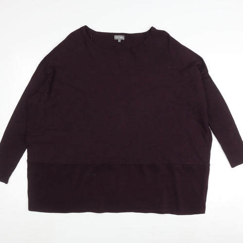 Phase Eight Women's Purple Boat Neck Jumper - M