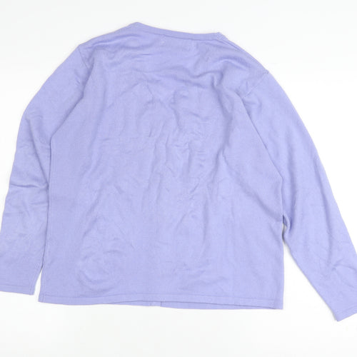 Honor Millburn Women's Purple Cardigan Size M 14/16