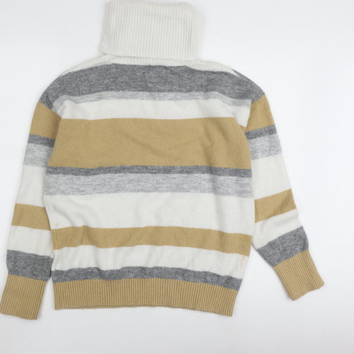 Mantaray Women's Multicoloured Roll Neck Jumper