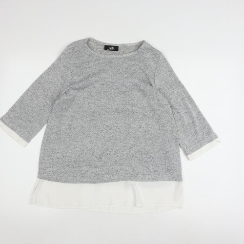 Wallis Women's Grey Tunic Jumper Size 10
