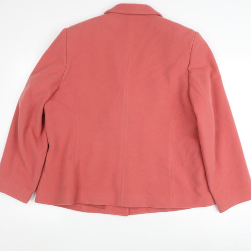 Eastex Women's Pink Wool Blazer Size 18 Business Casual